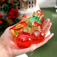 Emballage de boisson en PET recyclable Joyeux Noël Boisson Lovely Gift Bouteille en plastique 50ml 100ml 175ml 250ml