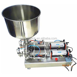 Pompe à piston double tête pour miel, sauce, pâte, <span class=keywords><strong>nouveauté</strong></span>, garantie 1 an, machine de remplissage avec bas prix - Product Image 2