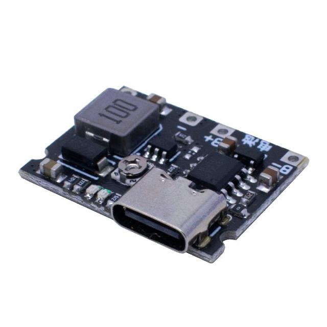 Type-C 3.7V To 9V 5V 2A DC-DC Step Up Boost Module 18650 Lithium Battery Charging Discharging Board