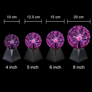 <span class=keywords><strong>Lampe</strong></span> à plasma, alimentée par USB, sensible au toucher, sphère nébuleuse en ABS, globe à électrostatique, cadeaux pour enfants, lumières d'ambiance nocturnes - Product Image 2