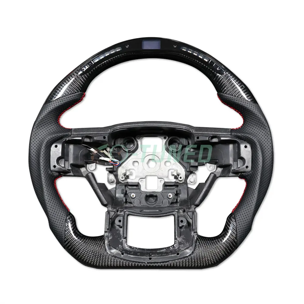 Custom logo LED Smart Carbon Fiber Steering Wheel Car Interior Accessories esportivo pra do Deportivo Performen for universal