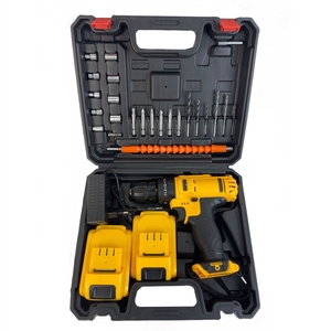 Taladros de mano multifuncionales recargables de iones de litio de 10 mm, destornilladores, herramientas de ferretería para el hogar y juego de herramientas - Product Image 1