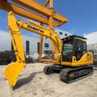 Excavatrice Komatsu PC110 importée du Japon, bien entretenue, structure compacte pour petits travaux de terrassement