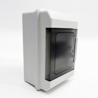 Boîte de distribution étanche IP65 à 4 voies AT, disjoncteur en plastique ignifuge basse tension