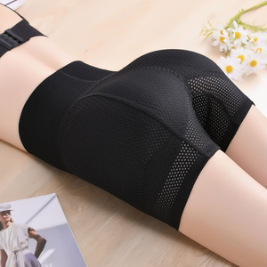 Short de sécurité en soie d'été taille haute contrôle intégré du ventre rehaussant la <span class=keywords><strong>hanche</strong></span> lifting des fesses Style quotidien <span class=keywords><strong>culotte</strong></span> de contrôle ferme mince - Product Image 1