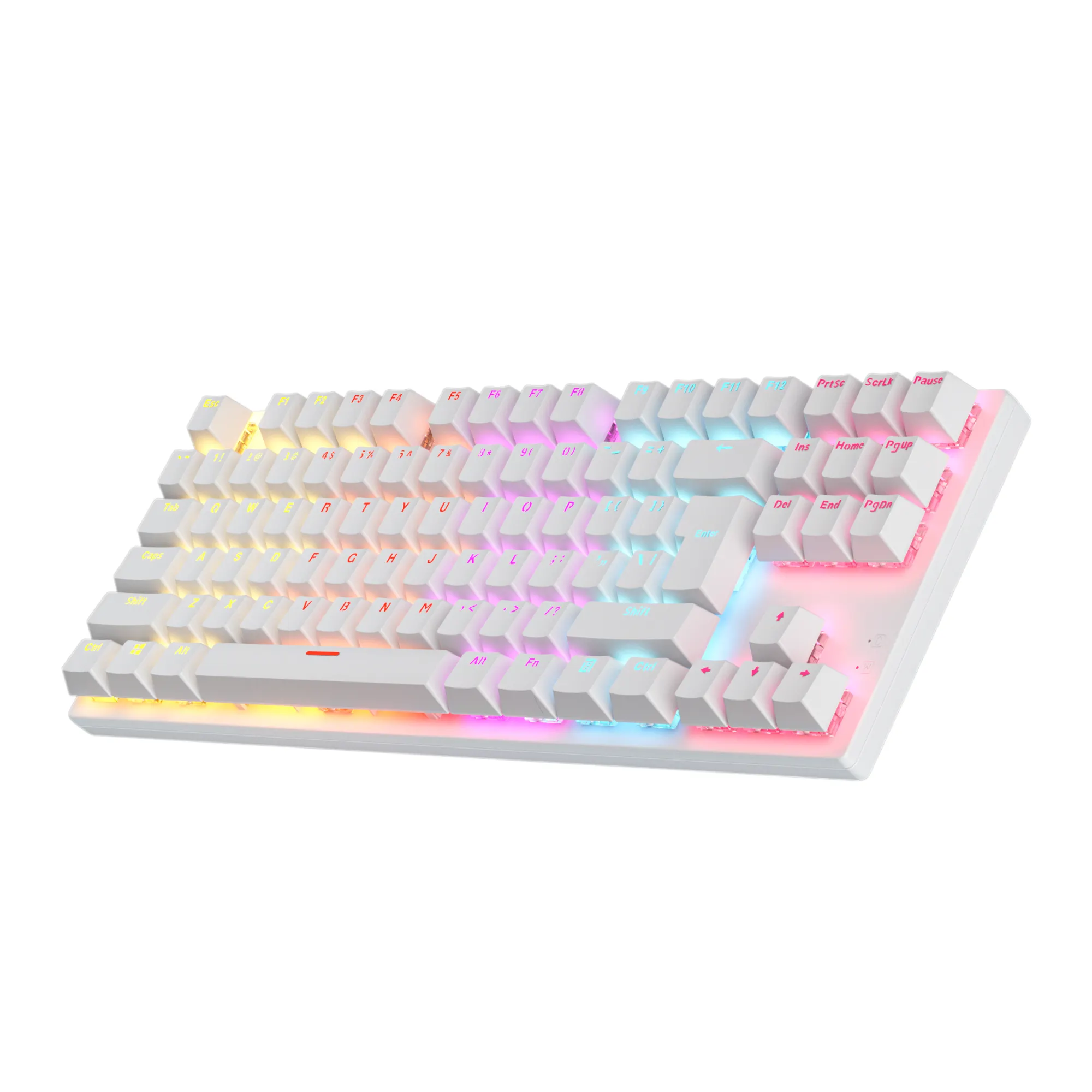 87 104 Keys Mechanical Keyboard with Green Switch Sublimation Printing ABS Keycaps