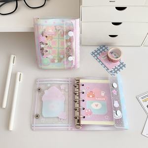 Carpeta Personalizada de 5 Anillos, Agenda M5, Cuaderno KPOP, Carpeta Transparente de PVC con Hojas Sueltas, Bolsa para Tarjetas - Product Image 3