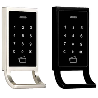 Cerradura Digital sin Llave con Pantalla Táctil CDONLOCK, Desbloqueo con Contraseña/Tarjeta, Material de Aluminio, Grado C de Seguridad para Sauna, Gimnasio, Yoga
