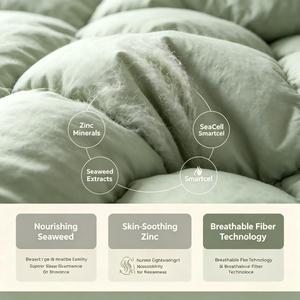 <span class=keywords><strong>Couette</strong></span> nuage douce pour la peau avec minéraux <span class=keywords><strong>de</strong></span> zinc et fibres dérivées d'algues, pour peaux sensibles, respirante et douce - Product Image 5