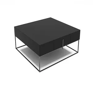 Fabrication de tables basses carrées sur mesure Tables basses de luxe modernes en bois