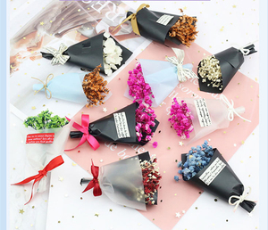New Gift Box Accessories Mini Decoration Creative Dried Flower Bouquet Gift Babybreath Gypsophila Mini Dry Flowers Bouquets