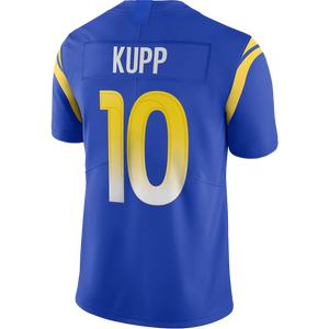 Venta al por mayor 2024 de alta calidad Cooper Kupp 10 # <span class=keywords><strong>Aaron</strong></span> <span class=keywords><strong>Donald</strong></span> 99 # camisetas de fútbol americano blanco-azul cosido pantalones cortos transpirables - Product Image 2