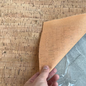 Tissu <span class=keywords><strong>en</strong></span> cuir synthétique PU à motif personnalisé, liège naturel, bois, pour la fabrication de sacs <span class=keywords><strong>en</strong></span> liège, de canapés, de produits textiles - Product Image 1