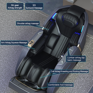 Silla de masaje de cuerpo completo eléctrica 4D Shiatsu para amasar SL Track Reclinable Salon Best 3D 0 Gravity Massage Bed Heat Shiatsu