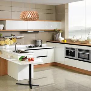 modern kitchen cabinet custom designs white oak solid wood lacquer color kitchen storage cabinets furniture
