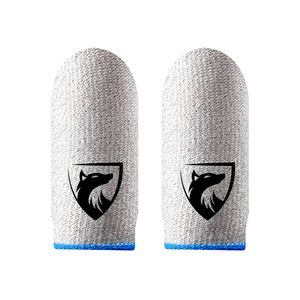 Pubg Mobile Gaming <strong>Gloves</strong> Touch Screen Sleeve Anti-sweat Finger Sets Finger Tips Carbon Fiber Copper Fiber <strong>Silver</strong> Finger Sleeves - Product Image 3