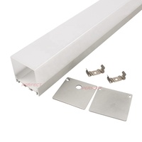 Profilés LED en aluminium suspendus pour éclairage linéaire moderne, dissipateur de chaleur LED pour bande LED 2835