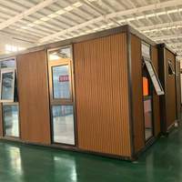 Maison conteneur modulaire pliable et extensible de haute qualité (20, 30, 40 pieds) au design moderne pour usage résidentiel, bureautique, hôtelier ou en villa