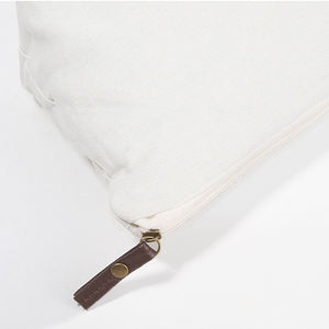 Promotionnel de haute qualité <span class=keywords><strong>couleur</strong></span> naturelle personnalisé petit portable toile coton sac de maquillage pour cosmétique - Product Image 5