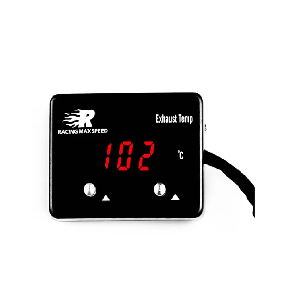 Sensor de escape digital 1/8 npt, display vermelho, medidor de temperatura digital ETM-01