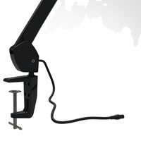 Support de microphone de diffusion réglable en hauteur OEM, bras articulé de studio, support de microphone en métal, bras de micro à ciseaux