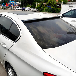 รถสปอยเลอร์หลังคาหน้าต่างด้านหลังสีดำมันดูเป็นคาร์บอน ABS แบบมันวาวลิ้นปีกสำหรับ BMW 5ซีรีส์ G30 530i F90 M5 Alpina D5 2017-2023 - Product Image 3