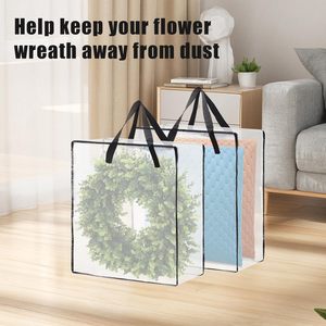 2 Pak wadah penyimpanan karangan bunga 26 inci 90 Liter, tas penyimpanan rumah untuk dekorasi Natal musim semi musim panas untuk pakaian tempat tidur - Product Image 5
