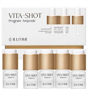 Ampoule éclaircissante et blanchissante à la vitamine C et à l'acide hyaluronique, soin du visage coréen liquide pour le traitement des taches brunes, anti-âge, 4 semaines - Product Image 1