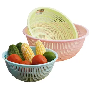 Oferta de fábrica preço atraente cozinha conjunto pia escorredor de plástico cesta para vegetais
