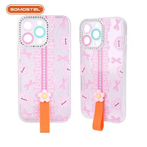 <span class=keywords><strong>เคส</strong></span>โทรศัพท์ทันสมัยฝาครอบป้องกันลายดอกไม้พร้อมเชือกนิ้วสำหรับ iPhone 17 16 15 14 13 por MAX estuches Para celulares - Product Image 6