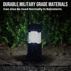 فانوس كلاسيكي مقاوم للماء قابل للطي، فانوس LED، تلسكوبي، وفانوس يعمل بالبطارية للبحث الليلي - Product Image 4