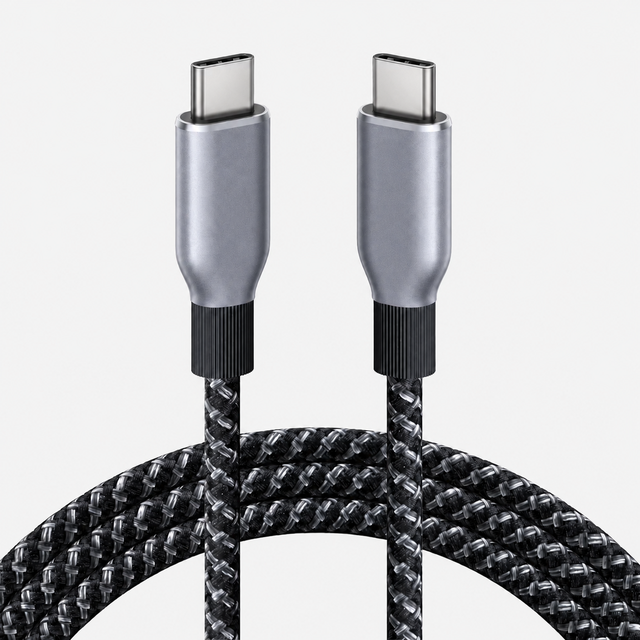 USB4 Cable 1ft USB-C USB-C 40Gbps Data Transfer 240W PD Fast Charging 8K 60Hz Display Thunderbolt 4/3 USB Nylon Braid Computer