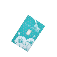 Boîte de présentation rectangulaire en plastique pour carte, avec logo coloré imprimé en usine, pour rapport, diamants, emballage de carte