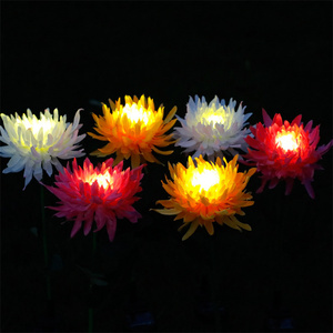 Lámpara de flor led artificial que cambia de Color, luz de jardín Solar impermeable con forma de crisantemo para exteriores - Product Image 2