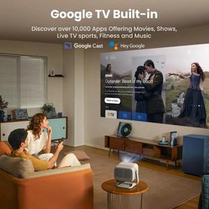 Proyector Láser Triple 4K JMGO N3 con Google TV, 1800 ISO Lúmenes, Zoom Óptico 1.3x, Proyector de Cine en Casa 4K UHD - Product Image 6