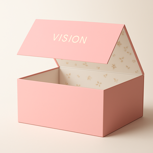 Expédition rapide, emballages magnétiques de luxe réutilisables en rose, boîtes en papier pour extensions de cheveux, cosmétiques, cadeaux, pour les petites entreprises - Product Image 1