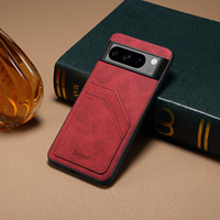Étui de téléphone en cuir PU de luxe Denior avec double fente pour cartes, fonction portefeuille et protection d'écran pour appareil photo, compatible avec les séries Pixel 9/8/7/6