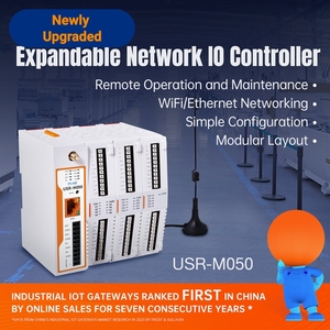 GCSY 52-poorts externe IO-controller Dual Band WiFi Ethernet Modbus/Json uitbreidbare netwerk IO-gateway USR-M050 - Product Image 2