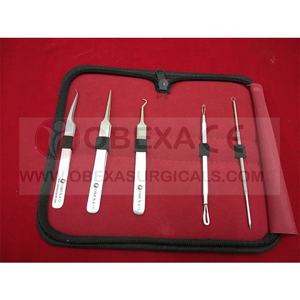 Kit professionnel OBEXA de pinces à épiler en acier inoxydable pour points noirs et extensions de cils avec pointes pointues - Product Image 3