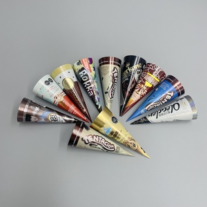 Tùy chỉnh in nhôm lá kraft hình nón tay áo cho kem cho mì Cookie Hamburger kẹo kẹo bánh mì thức ăn vật nuôi - Product Image 1