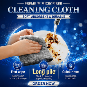 Toalla de cocina ecológica no grasosa absorbente gruesa cuadrada de carbón de bambú para lavar platos <span class=keywords><strong>Limpieza</strong></span> de fibra ultrafina - Product Image 3