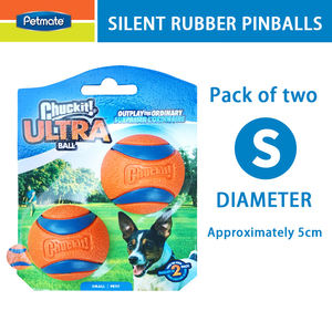 Pet köpek kauçuk langırt topları ve bir top ambalaj turuncu direnç ısırmaya Molars oyuncaklar malzemeleri - Product Image 3