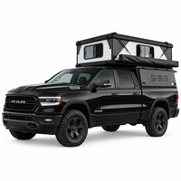 Hiperlion Ram 2500, camping-car pour camion à benne longue de 8 pieds, panneau sandwich en fibre de verre isolé, coque rigide, quatre saisons, imperméable, durable