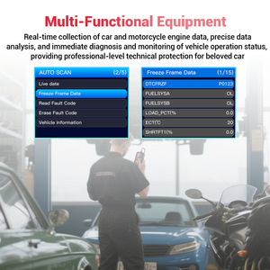 เครื่องมือ OBD2 สำหรับรถยนต์และมอเตอร์ไซค์ รีเซ็ต ABS EFI ทดสอบแบตเตอรี่ ตรวจสอบความพร้อมใช้งาน IM รองรับ 14 ภาษา รุ่น M80 แบบพกพา สำหรับทั้งรถยนต์และมอเตอร์ไซค์ - Product Image 2