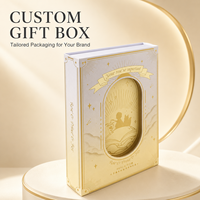 Boîte cadeau magnétique personnalisée en gros avec fenêtre, emballage rigide en papier à thème de contes de fées et de dessins animés pour cadeaux créatifs et présentation en magasin