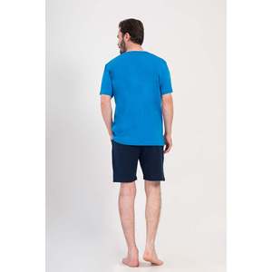 Conjunto de Pantalones Cortos y Camiseta de Cuello Redondo para Hombre, Estilo Hip Hop, con Bolsillos, Diseño Estampado Transpirable - Product Image 1