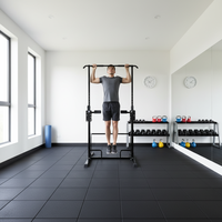 Station de traction assistée et de dips Power Tower - Barre de traction réglable, équipement d'entraînement de force multifonction pour la musculation