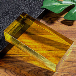 Calidad al por mayor de color personalizado finamente <span class=keywords><strong>molido</strong></span> transparente decorativo azulejos de cristal esmerilado ladrillo de <span class=keywords><strong>vidrio</strong></span> transparente - Product Image 4