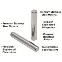 Broches de positionnement cylindriques en acier à haute teneur en carbone personnalisables à prix de gros, broches de positionnement à rouleaux à aiguilles cylindriques pour