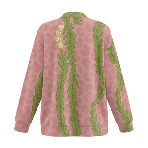 Nuova Giacca Leggera da <span class=keywords><strong>Donna</strong></span> in Maglia Trapuntata Autunnale, Cardigan Personalizzato Maile Pikake con Stampa Leopardata e Bottoni - Product Image 6
